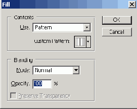 Выберите команду Edit > Fill